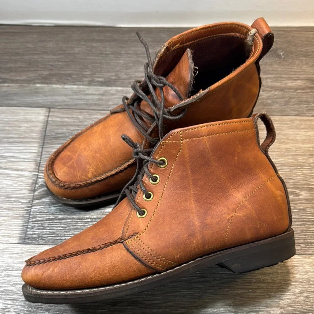 Vintage Gokey company Brown Leather Ankle Boots men’s 9 (s21)